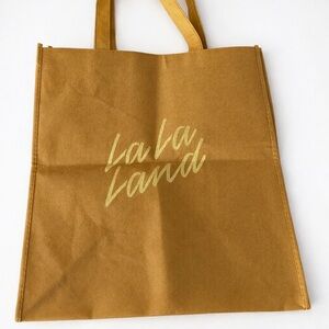 Gold La La Land Cafe 2025 Sold Out Reusable Tote Bag NWOT COLLECTIBLE